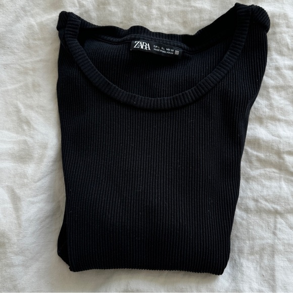 ZARA Ribbed Crop Top - Picture 3 of 4